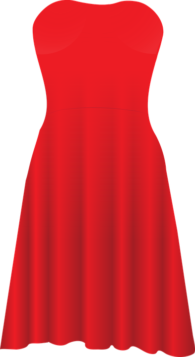 Yndig rød kjole